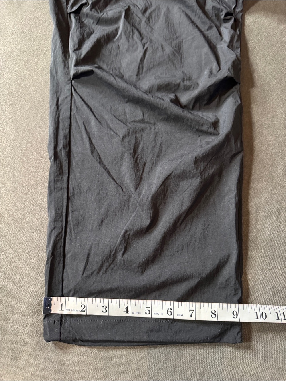 Mens Black Convertible Cargo Pants Shorts Water-Resistant Zip Pocket *LARGE READ - Picture 10 of 15